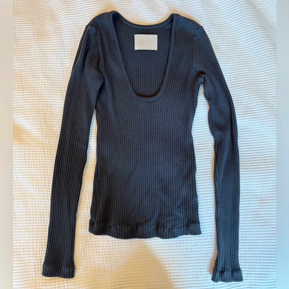 Citizens of Humanity Carolyn Top Charcoal XS